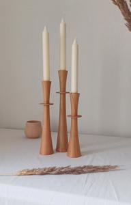 เชิงเทียนไม้หรูหรา สำหรับตกแต่งโรงแรม ร้านอาหาร โต๊ะอาหาร และตกแต่งบ้าน - Product Image 5