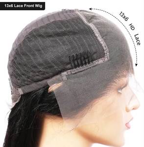 Perruques Lace Front Wig Remy naturelles 13x6 sans colle pour femmes, ligne de cheveux naturelle, remplacement de cheveux de bébé pour femmes, transparentes - Product Image 4