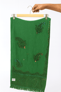 2025 luxe doux Beige laine Jacquard écharpe pour femmes Subtil Animal Dot motif châle hiver Wrap avec franges extrémités châles - Product Image 2