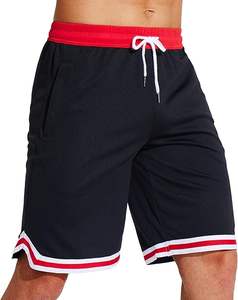 Short en maille de polyester de taille plus personnalisé basique pour l'été athlétique entraînement Gym Joggers avec motif solide avec logo personnalisé - Product Image 5