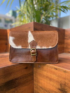 สไตล์ใหม่หนังวัวกระเป๋าหนังผู้หญิงตะวันตกC Rossbodyกระเป๋าร้อนขายวัวซ่อนผมบนหนังสลิงกระเป๋ากระเป๋าถือหนังแท้ - Product Image 4