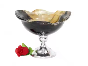 Bols en corne décoratifs Vaisselle artisanale Bols de service à salade Légende Classe royale Bols en corne de qualité supérieure au meilleur prix - Product Image 4