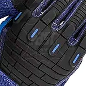 Gants de travail anti-vibrations en taille adulte, gants résistants aux chocs avec protection des jointures en TPR, résistants aux coupures - Product Image 6