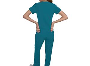 Uniformes de Hospital Personalizados de Color Negro de Primera Calidad, Uniforme Médico para Enfermeras, Bata Médica de Manga Corta, Uniforme de Doctor para Hombres - Product Image 3