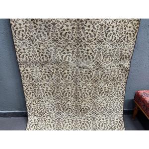 Turkish 4.1x7.5 ft Rug, Area Vintage Rug, <b>Brown</b> Ombr <b>Wool</b> Rug - Product Image 2