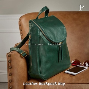 Bolso Mochila de cuero de grano completo seguro espacioso precio al por mayor clásico hecho a mano negocio directo de fábrica tendencia de descuentos a granel - Product Image 4