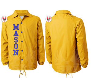 Chaqueta de Maestro Masón Personalizada, Chaqueta de Línea Personalizada |   Chaqueta de Entrenador con Logotipo Bordado Personalizado de la Francmasonería para Hombre - Product Image 6