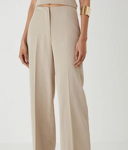 Pantalon cargo ample pour femme, décontracté, taille haute, coupe large, avec poches, design de logo personnalisé, joggers pour femmes - Product Image 4