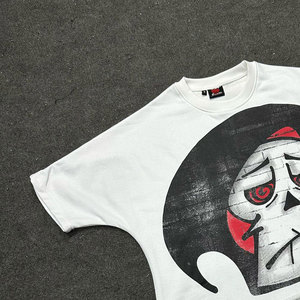 T-shirt imprimé OEM/ODM pour hommes 100% Coton Logo Impression personnalisée de haute qualité T-shirt Vintage Boxy - Product Image 3