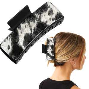 Clips en cuir de vachette de faible quantité minimale de commande en matériau durable Accessoires pour cheveux Clips en cuir de vachette de marque privée - Product Image 2