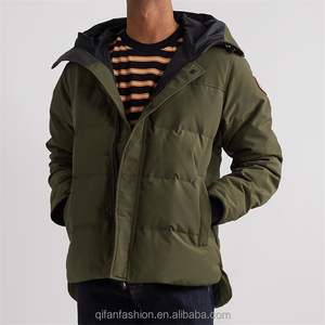 Veste en duvet à bulles à col montant pour hommes personnalisée coupe-vent de couleur blanche unie - Product Image 5