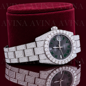 Reloj de Lujo de Cuarzo y Acero Inoxidable para Hombre |   Reloj de 41 mm con esfera de cristal, números romanos, correa de 20 mm y cierre oculto, para uso diario/negocios - Product Image 5