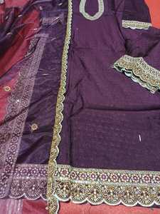 Magnifique salwar kameez pour les femmes indiennes pakistanaises ethniques festival de fête porter avec un beau design et une couleur accrocheuse pour les yeux - Product Image 3