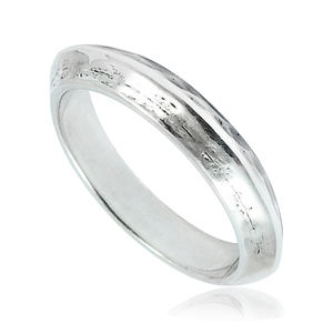 Bague de forme ronde en argent sterling massif 925 faite à la main, conception personnalisée, fabricant de bijoux, exportateur indien, bague d'usure quotidienne - Product Image 6