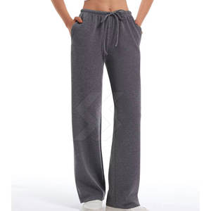 Ropa informal ligera Pantalones de chándal acampanados duraderos para mujer Hechos en Pakistán Pantalones de chándal acampanados hechos en fábrica - Product Image 4