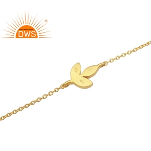 Venta caliente plata esterlina 18K chapado en oro cadena pulsera Demi joyería fina para mujeres regalo para ella - Product Image 4