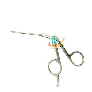 Pince droite pour arthroscopie main-poignet, grande perforation, 2,7 mm, pointe à 15 degrés, acier inoxydable de qualité médicale, réutilisable, certifiée CE/ISO - Product Image 5