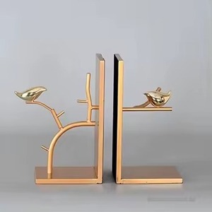 Luxury Gold Finish Pineapple Bookends Set Of 2 For Stylish Home <b>Office</b> And <b>Bookshelf</b> Decoration Accent Handcrafted From India - Product Image 3