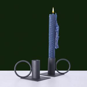 Candelabro de Hierro Moderno y Lujoso para Mesa, Diseño Reutilizable, Soporte para Velas de Té con Recubrimiento Negro de Alta Calidad para la Cena en Casa - Product Image 5