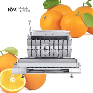 Advanced Orange Plastic Mesh Bag Packaging Farm Product 20 Head Large Hopper Linear Multihead Combination Weigher Machine