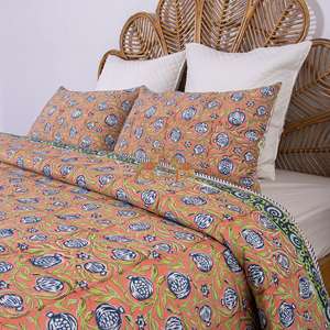 Nueva Colección al por Mayor, Mantas Dobles de Algodón Hechas a Mano con Estampado Floral, Mantas de Lana Dohar, Nuevas Llegadas de la Colección - Product Image 5