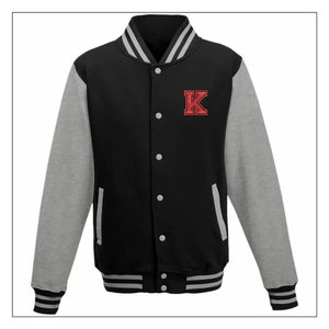 Custom Men's <b>Varsity</b> <b>Jackets</b> Casual Stand custom size Breathable Polyester <b>Kids</b> Leather Sleeve Blank Plain winter <b>Jacket</b> for men - Product Image 1