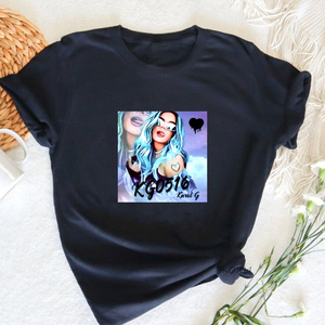 Novedad de verano 2025, camiseta de manga corta para mujer, Camiseta holgada de talla grande a la moda para mujer - Product Image 2