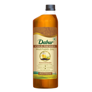 Huile de moutarde pressée à froid Dabur 1 Ltr Huile de cuisson naturelle pure pour une cuisine saine et des soins cardiaques Approvisionnement en vrac - Product Image 3