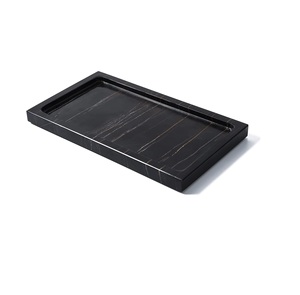 จานใส่ขนมจานทรงสี่เหลี่ยมหินอ่อนสีเขียวสุดหรูสำหรับใส่ข้าวในห้องน้ำ - Product Image 1