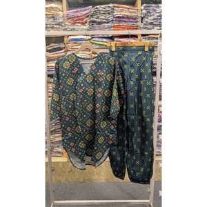 Women's Printed 2 PCS Suit Set with Balloon Pants for Daily Wear & <b>Special</b> Occasions Available in Various Colors - Product Image 1