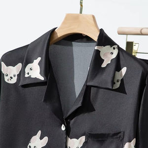 Conjunto de Pijamas de Lujo, Estilo Nuevo, Manga Larga, Seda Satén, Ropa de Dormir para Mujer, Conjunto de Pijamas para Adultos, Ropa de Casa para Chicas, Traje para Fiesta Nocturna - Product Image 5