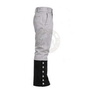 Pantalon classique coupe droite inspiré des guerres napoléoniennes, design historique, coutures soignées, forme confortable, écologique et respirant - Product Image 3