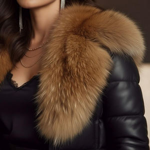 Chaqueta acolchada de cuero genuino premium para mujer, diseñada para el frío extremo del invierno, que ofrece calor duradero y comodidad suave. - Product Image 6