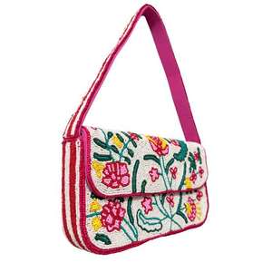 Bolso de Hombro Bordado con Cuentas de Semillas, Diseño Artesanal, de Lujo, Moderno, para Fiesta o Boda - Product Image 6