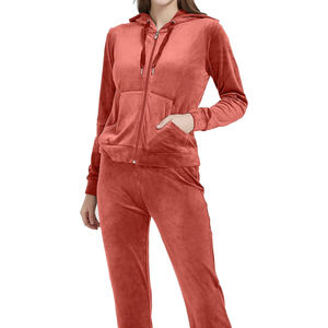 Fully Customized Printing <b>Women</b> <b>Velvet</b> Tracksuit <b>for</b> Sale Streetwear <b>Top</b> Trending Adult Size <b>Women</b> <b>Velvet</b> Tracksuit - Product Image 1