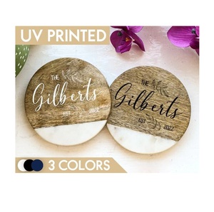 Vente en gros de sous-verres ronds en bois et en pierre de marbre pour la maison, le bureau et le restaurant - Product Image 3
