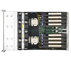 HPC 4U Rackmount A + Server 9 Pci-E 4.0X16 Doble ancho 24 bahías de unidad intercambiables en caliente Servidor Gpu para Ai Deep Learning - Product Image 2