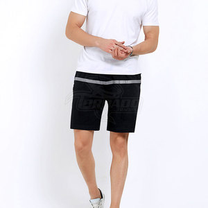 Pantalones Cortos Deportivos de Alta Calidad para Hombre, de Secado Rápido, Transpirables, Diseño Personalizado, Patrón Sólido, Cintura Alta, Tejido de Punto, Ropa Casual - Product Image 1