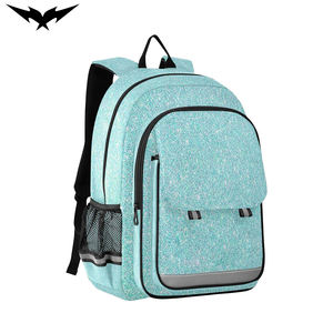 High Quality Waterproof Cheerleading School <b>Backpack</b> Custom Team Logo Fashion Mesh Style Sparkle Zipper Closure for Students - Product Image 4