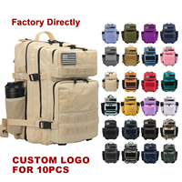 Bolsa de Gimnasio Personalizada, Bolsa de Almacenamiento para Fitness, Mochila con Parche de Lobo, Mochilas con Velcro y Sistema Molle, Mini Bolsa de Crossfit, Mochila Unisex para Senderismo