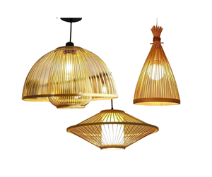 Lámpara de araña de bambú hecha a mano para decoración de hotel, Material duradero, estilo rústico, la mejor opción para restaurante y Hotel, 99GD - Product Image 1