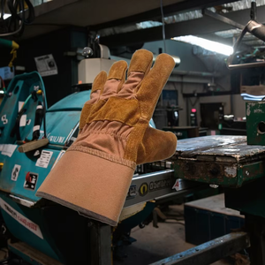 Guantes de Seguridad para Soldador con Aislamiento Térmico Personalizados, Guantes de Trabajo de Cuero Vacuno para Soldadura TIG para Hombre - Product Image 2