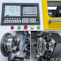 Tour CNC à broche unique de haute précision avec une précision de 0,001 mm, portée de 210 mm, garantie 1 an, capacité de 10 kg pour le tournage des métaux