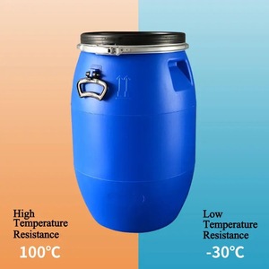 Bidones de Plástico Apilables de 200l 220l, Barriles de 55 Galones, Color Azul - Product Image 4