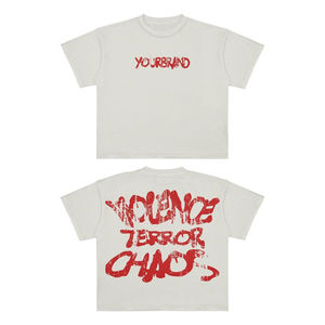 New In-Demand Unisex 220 Gsm Cotton T-Shirt Custom Logo Screen <b>Printed</b> Streetwear Style 100% Cotton <b>Material</b> Available Stock - Product Image 5