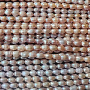 Hebras de perlas redondas blancas de agua dulce cultivadas, cuentas sueltas sin tratar para la fabricación de joyas, efectos de cambio de Color - Product Image 5