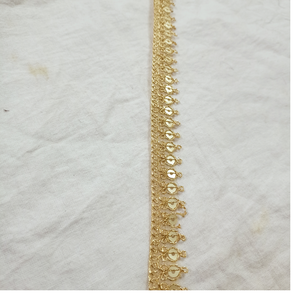 Rubans en gros-grain 100% polyester élégants et écologiques, à motifs de points brodés de paillettes, pour abat-jour et décorations intérieures - Product Image 1