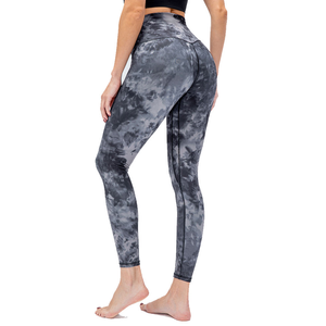 ใหม่ผู้หญิงGradient Tie DyeโยคะSweatpantsวิ่งสูงกระโดดฟิตเนสกางเกงไม่มีรอยต่อกางเกงโยคะPush Tights - Product Image 1