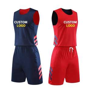 Conjuntos de camisetas de uniforme de baloncesto juvenil personalizado al por mayor, gran oferta, camisetas de baloncesto universitarias reversibles transpirables por sublimación - Product Image 1