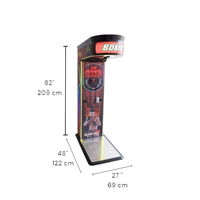 Champion Punch Arcade-Boxspiel 6+ Jahre Münzbetrieben Metall-Acryl-Konstruktion Neues Modell 13-BOX-PUNCH US-Stecker